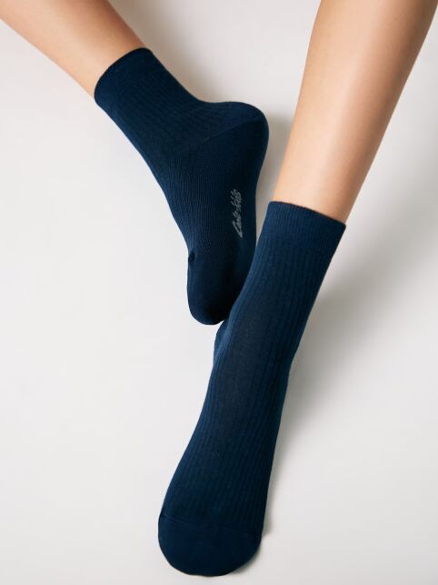 Базовые носки из хлопка в рубчик - купить в интернет-магазине Conte