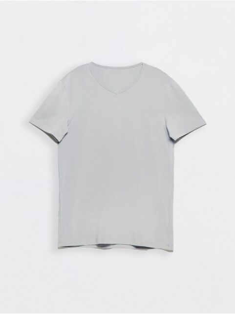 Футболка из хлопка с V-образным вырезом BASIC MEN MF 2025 (пакет) - купить в интернет-магазине Conte