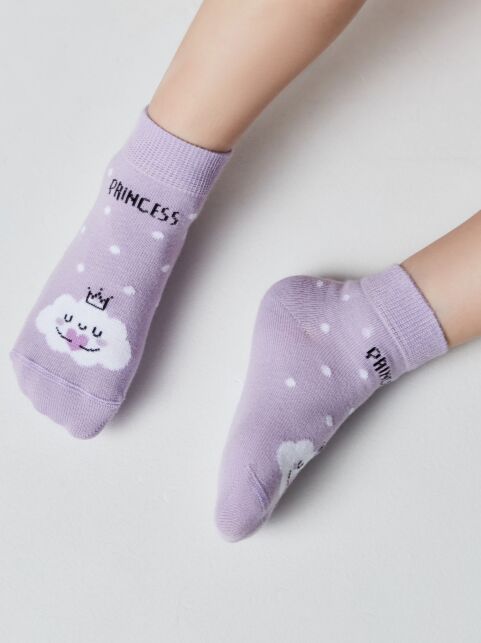 Хлопковые носки с рисунком “Princess” - купить в интернет-магазине Conte