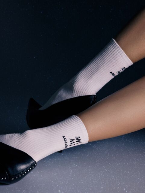 Удлиненные носки в рубчик с вышивкой «Водолей» - купить в интернет-магазине Conte