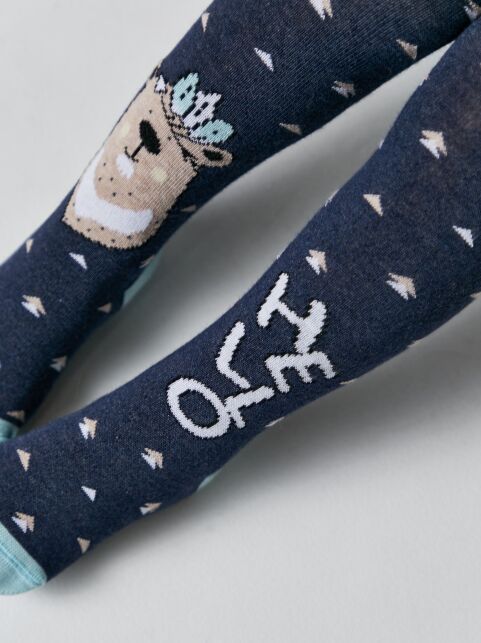 Колготки детские TIP-TOP (веселые ножки) темно-синий 478 - купить в интернет-магазине Conte