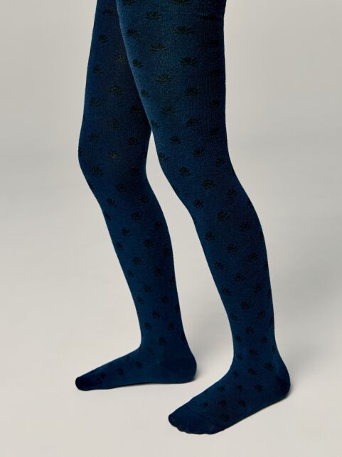 Хлопковые колготки с рисунком «цветы» - купить в интернет-магазине Conte