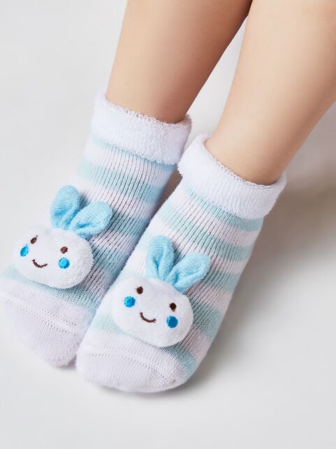 Махровые носки SOF-TIKI с мордашками "Зайчик" - купить в интернет-магазине Conte