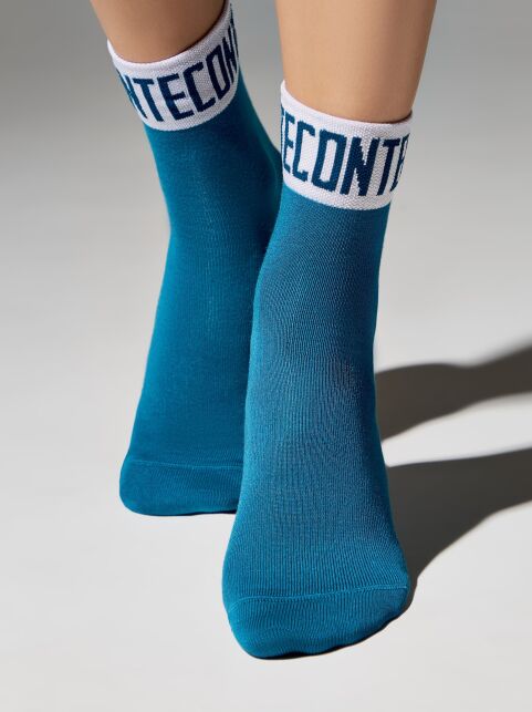 Удлиненные графитовые носки из вискозы «Conte» - купить в интернет-магазине Conte