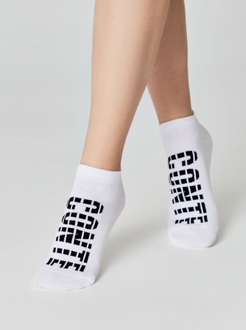 Короткие спортивные носки из хлопка с рисунками ACTIVE, модель 574 - купить в интернет-магазине Conte