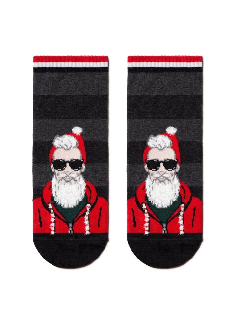 Short Christmas socks "Fashionable Santa" - buy in the online store Conte