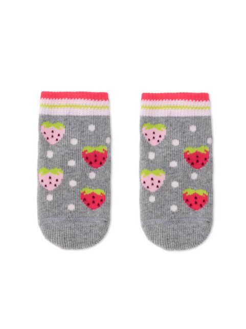 Носки хлопковые детские SOF-TIKI (махровые, антискользящие) серый Носки хлопковые детские SOF-TIKI (махровые, антискользящие) серый - купить в интернет-магазине Conte