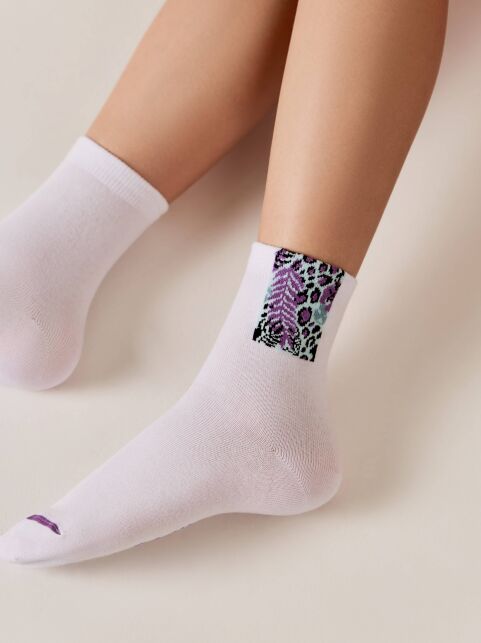 Хлопковые носки с рисунками «Nature» - купить в интернет-магазине Conte