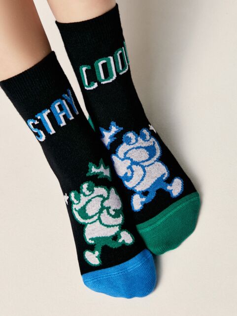 Хлопковые носки с рисунками "Stay cool" - купить в интернет-магазине Conte