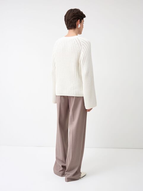 Джемпер объёмного силуэта из хлопковой пряжи LDK 24117 - купить в интернет-магазине Conte