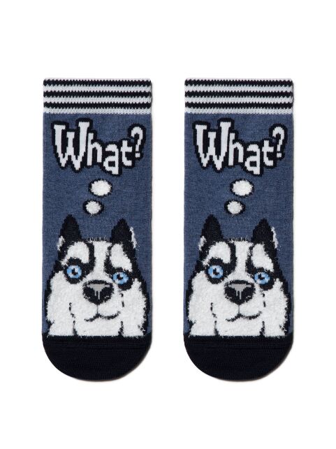 Cotton socks TIP-TOP with a fluffy "Husky" pattern - buy in the online store Conte