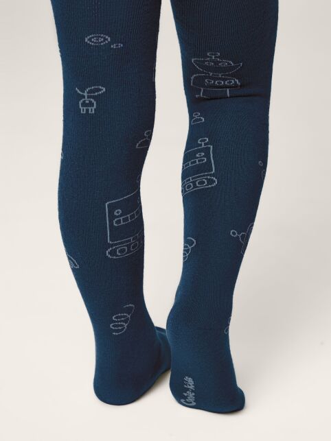 Колготки SOF-TIKI (махровые внутри) с рисунком "роботы" - купить в интернет-магазине Conte