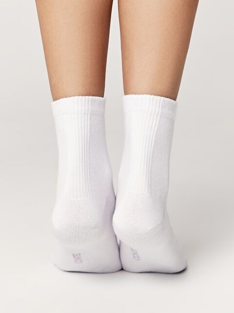 Спортивные носки из хлопка в рубчик на запяточной зоне - купить в интернет-магазине Conte