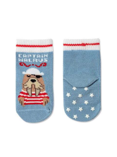 Антискользящие носки TIP-TOP с рисунком «Морж» Антискользящие носки TIP-TOP с рисунком «Морж» - купить в интернет-магазине Conte