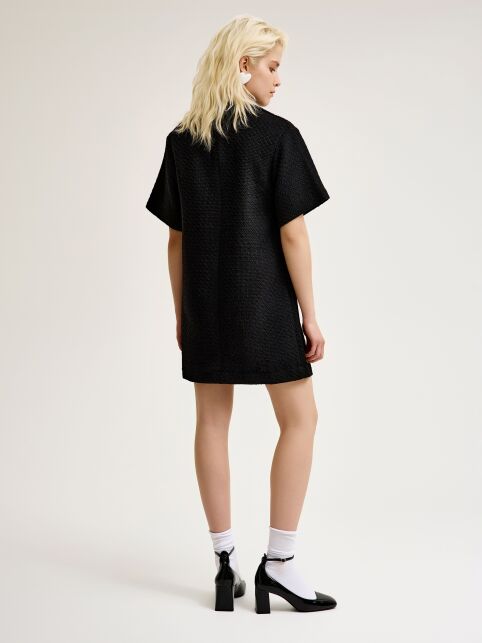 Платье-mini из твида с воротником-стойкой LPL 3269 - купить в интернет-магазине Conte