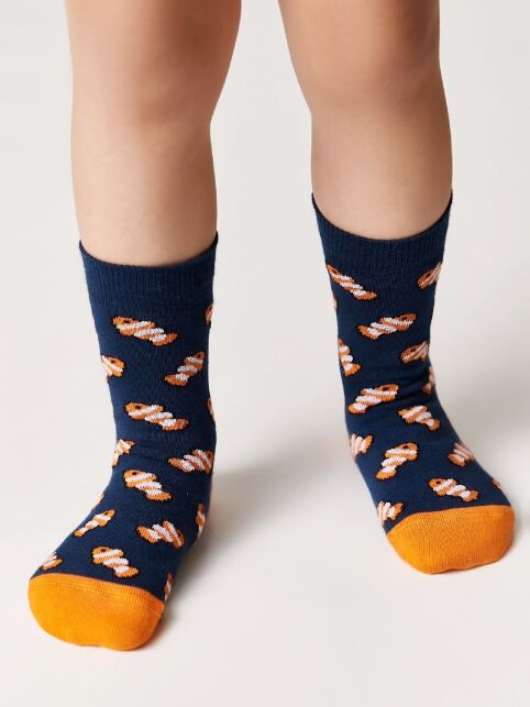 Антискользящие носки TIP-TOP с рисунком «Fish» Антискользящие носки TIP-TOP с рисунком «Fish» - купить в интернет-магазине Conte