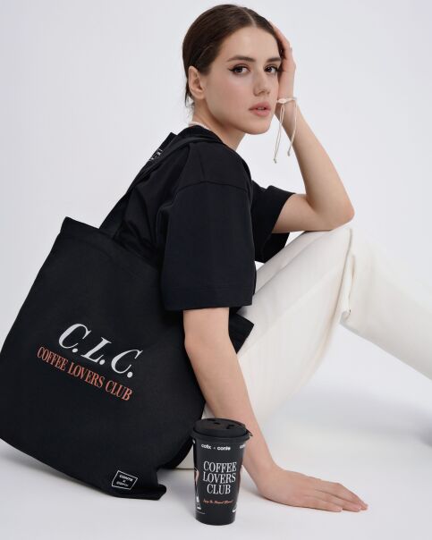 Сумка-шопер с аббревиатурой С.L.C. - купить в интернет-магазине Conte